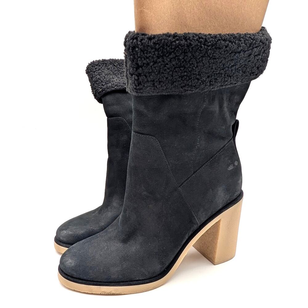 Dolce Vita Caddie Plush Knee High Boots Side Zip Women's Black Size US10 EU40.5
